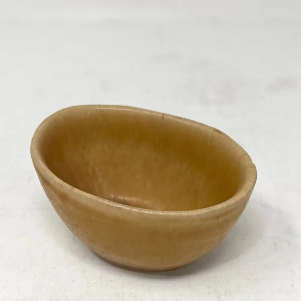 Retired ~ Crate & Barrel Grove Brown Dip Bowl [121-586] 1.75oz Stoneware